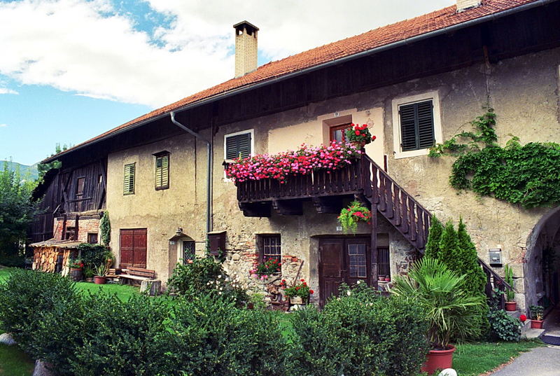 Tipica casa del Sud Tirolo