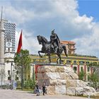 Tirana, Skanderbeg-Platz mit Denkmal des Nationalhelden