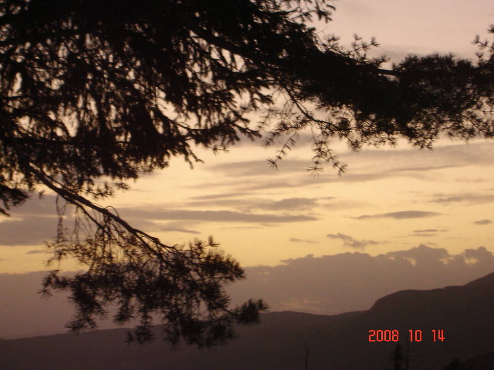 Tirol and sunset