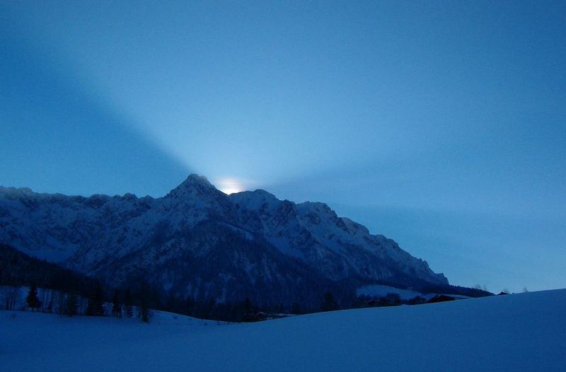 Tirol zur "blauen Stunde"