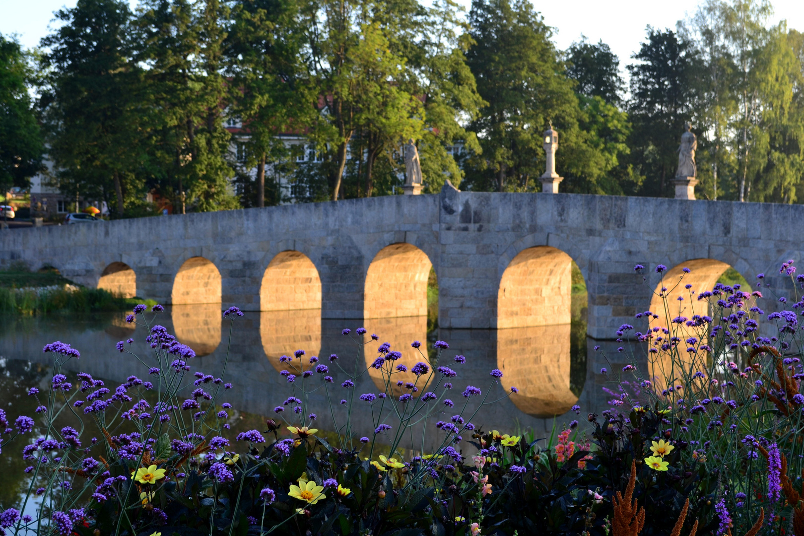 Tirschenreuth - Fischhofbrücke bei Sonnenaufgang - August 2013