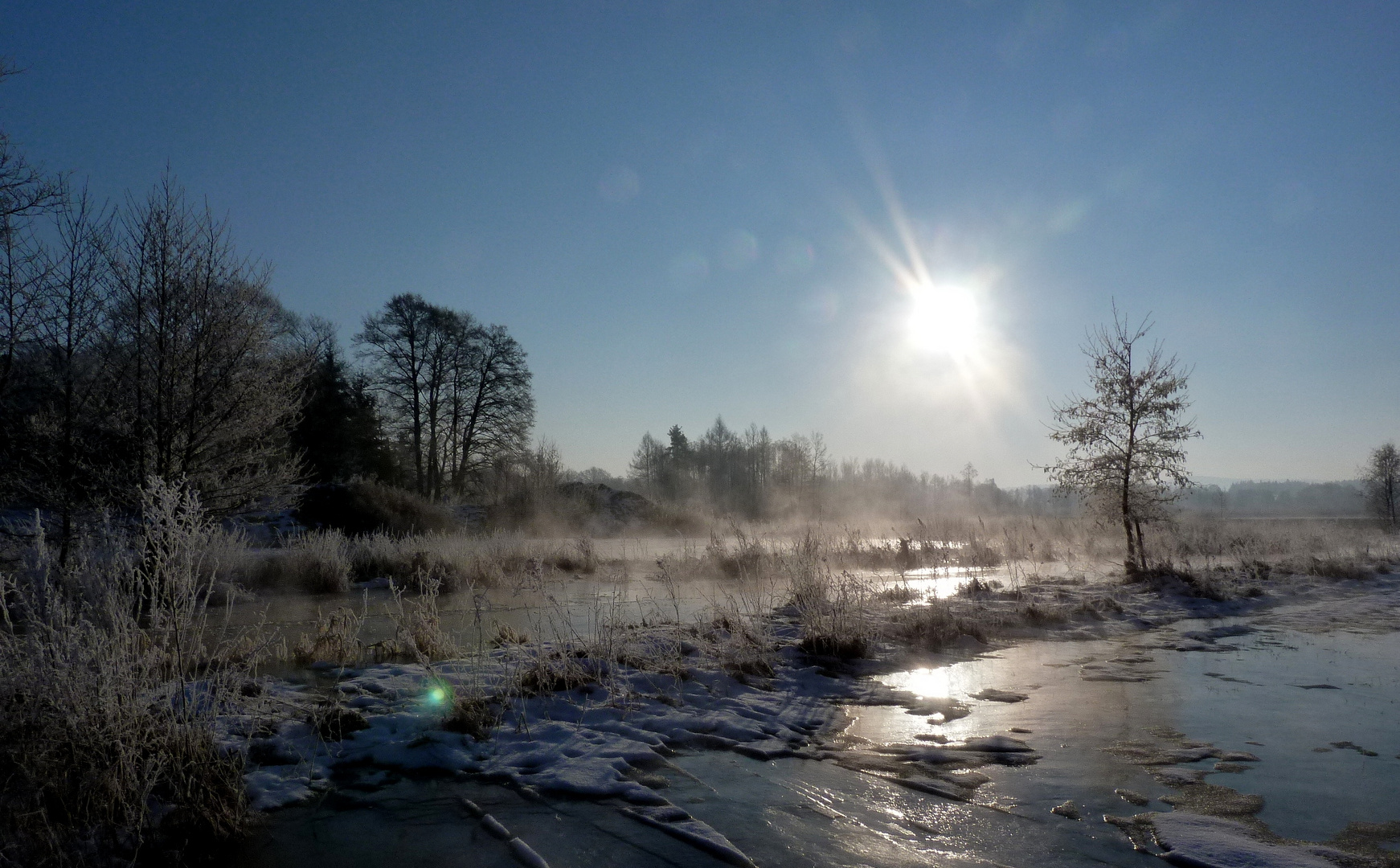 Tirschenreuth,Morgenstimmung,Nähe Lodermühle Februar 2012