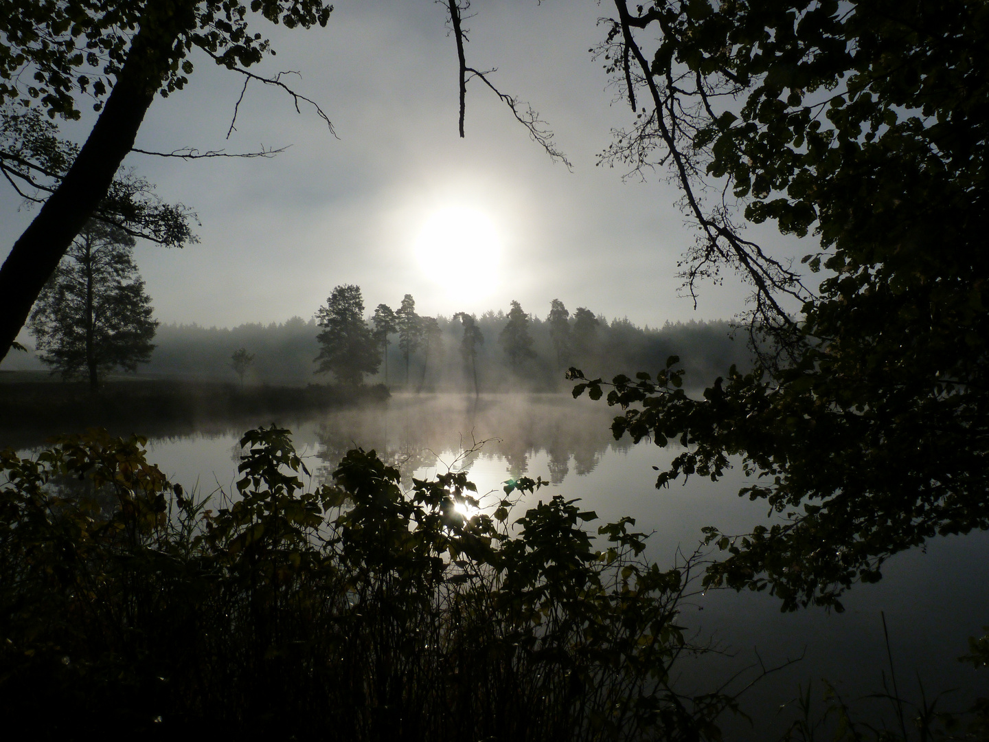 Tirschenreuth,Ratzerteich an einem Oktobermorgen