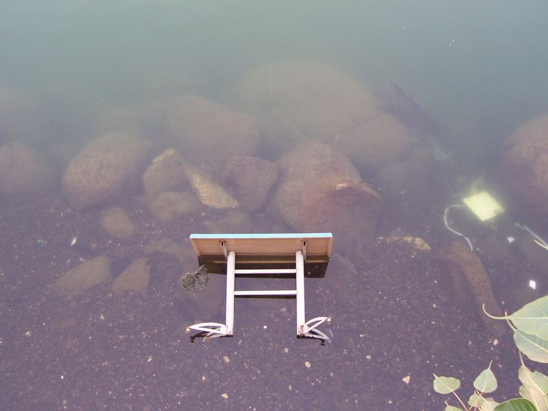Tisch im Wasser