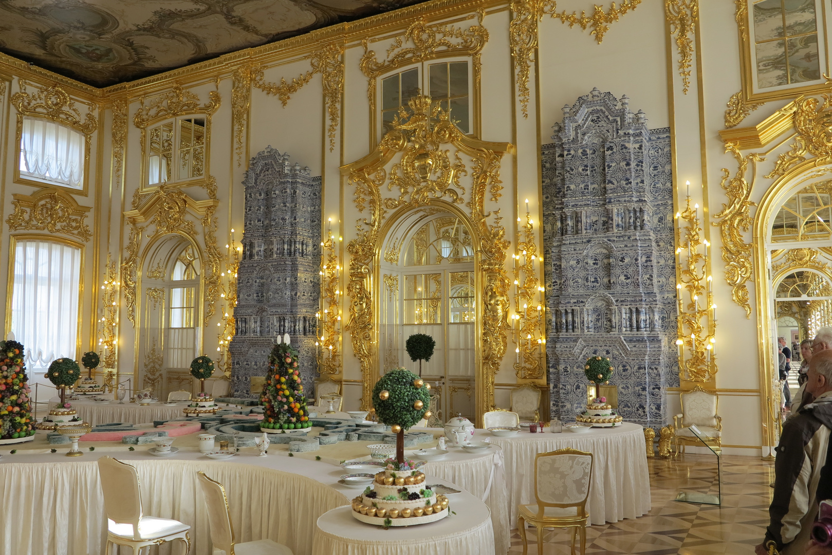 Tischdekoration im Katharinenpalast St.Petersburg