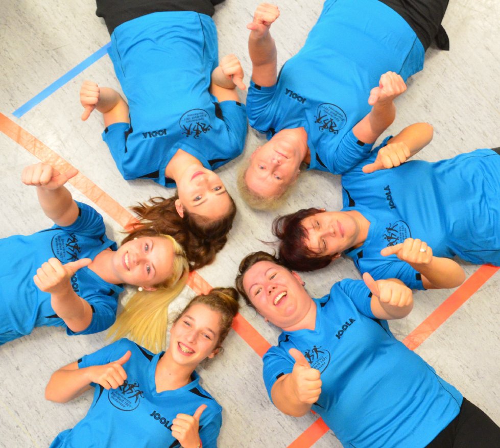 Tischtennis Damen des SV Blau-Weiß Weißensee