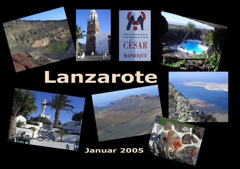 Titel für Bilder-Show Lanzarote