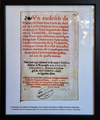 Titelblatt Kirchengesangbuch von 1562