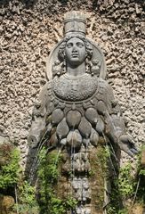 Tivoli - Villa d'Este Brunnen mit Abbild der Göttin Diana