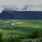 Tjakkeli über dem Rapadalen/Rapadelta in Lappland/Schweden