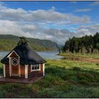 Tjönnefoss am Tyorullvatnet in den letzten Sonnenstrahlen: ( Telemark ) Norwegenreise 2016