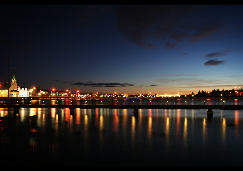 Tjörnin by night