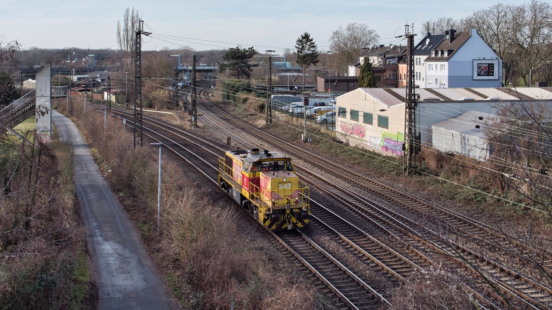 TKSE-Lok 542 in Oberhausen-Osterfeld