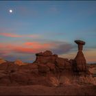 Toadstool Hoodoo im Abendlicht