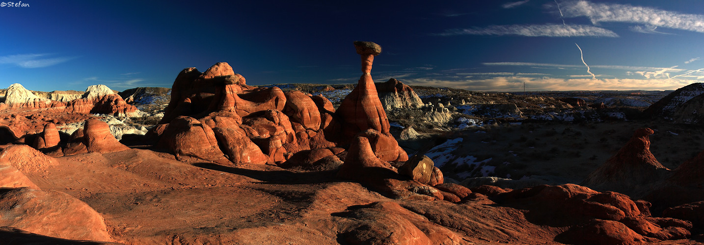 Toadstool Hoodoo Winter Sunset