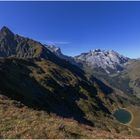 Tobelsee, Schwarzhorn, Sulzfluh, Drei Türme