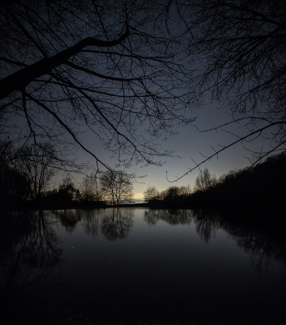 Tobelweiher in nächtlichem Kleide.....