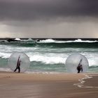 Toben mit den Beach Bubbles (Strandblasen) in Kapstadt