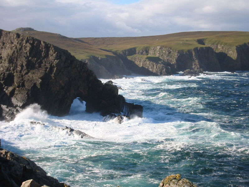 Tobende See bei Strathy Point