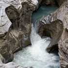 Tobende Wasser auf dem Wasserweg bei Flims