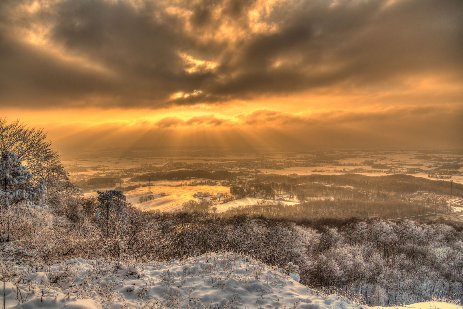 Todenmann in der Wintersonne