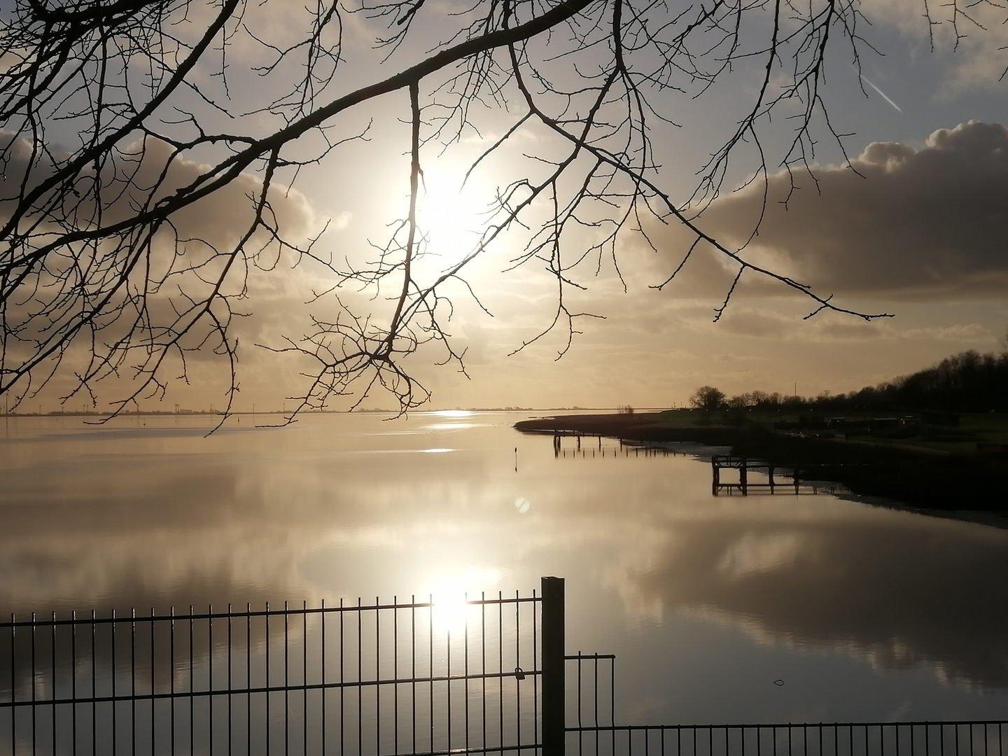 Tönning im Sonnenuntergang