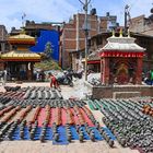 Töpfermarkt in der alten Königsstadt Bhaktapur