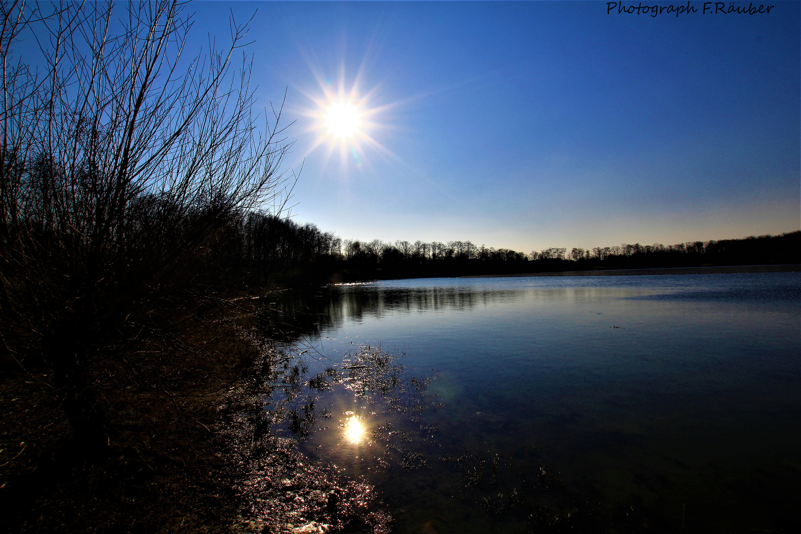 Toepper-See 28.02.2018  Sonnenuntergang.