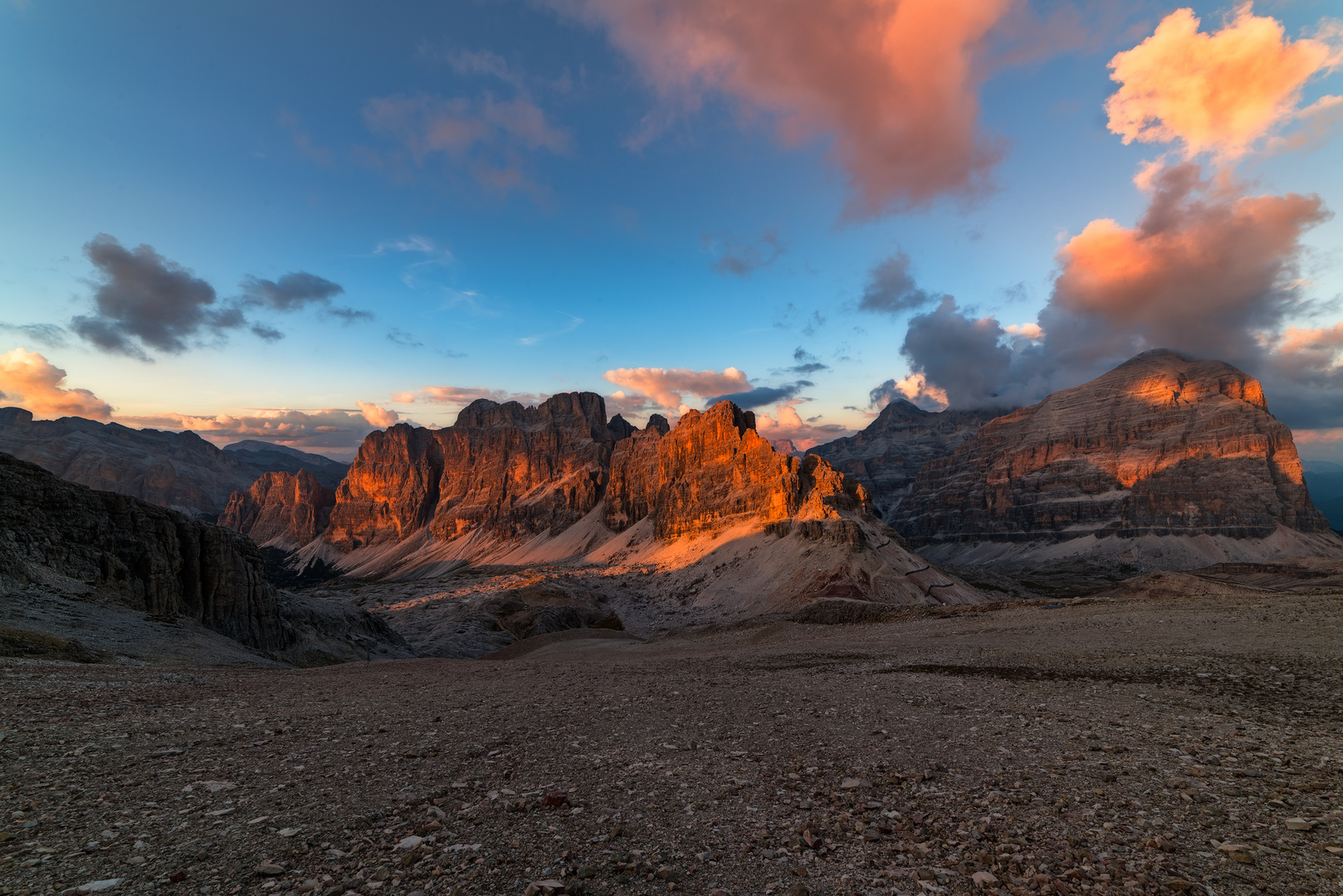 Tofane at sunset