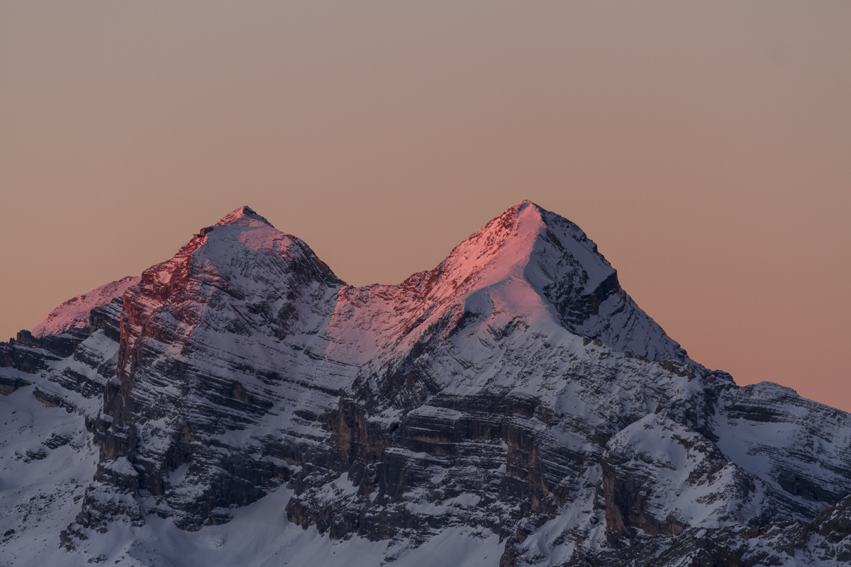 Tofanen im ersten Morgenlicht