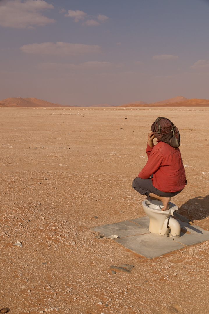 toilet in the desert