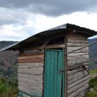 Toilette in den Bergen in Süd- Uganda