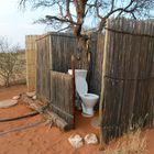 Toilette in der Kalahari