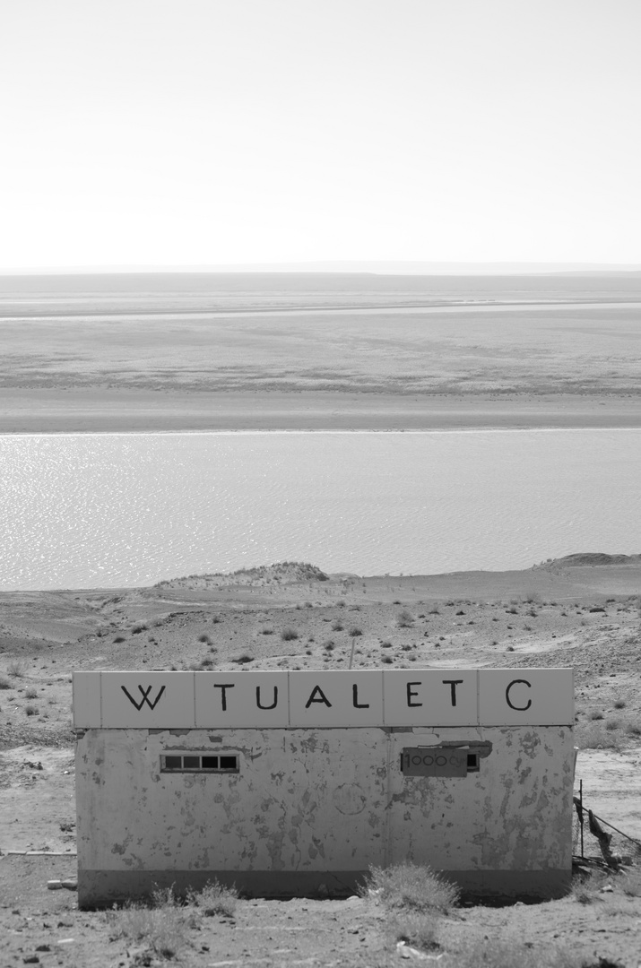 Toilette in der Wüste