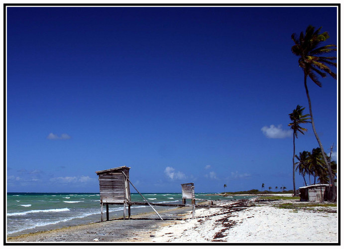 Toiletten am Strand / Playa Coco / Cuba