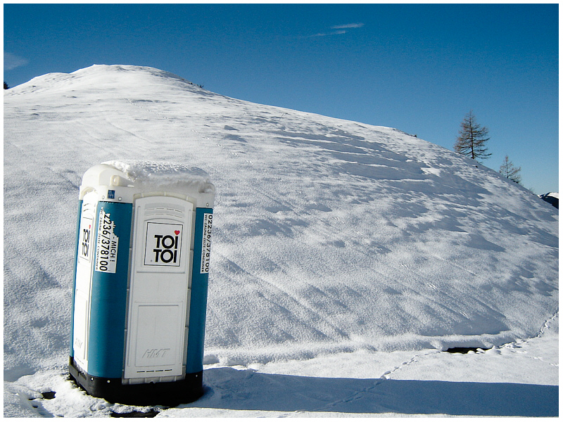 toitoi auf 2000 m höhe?