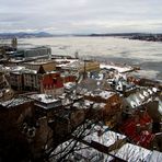 Toits colorés de la ville de Québec