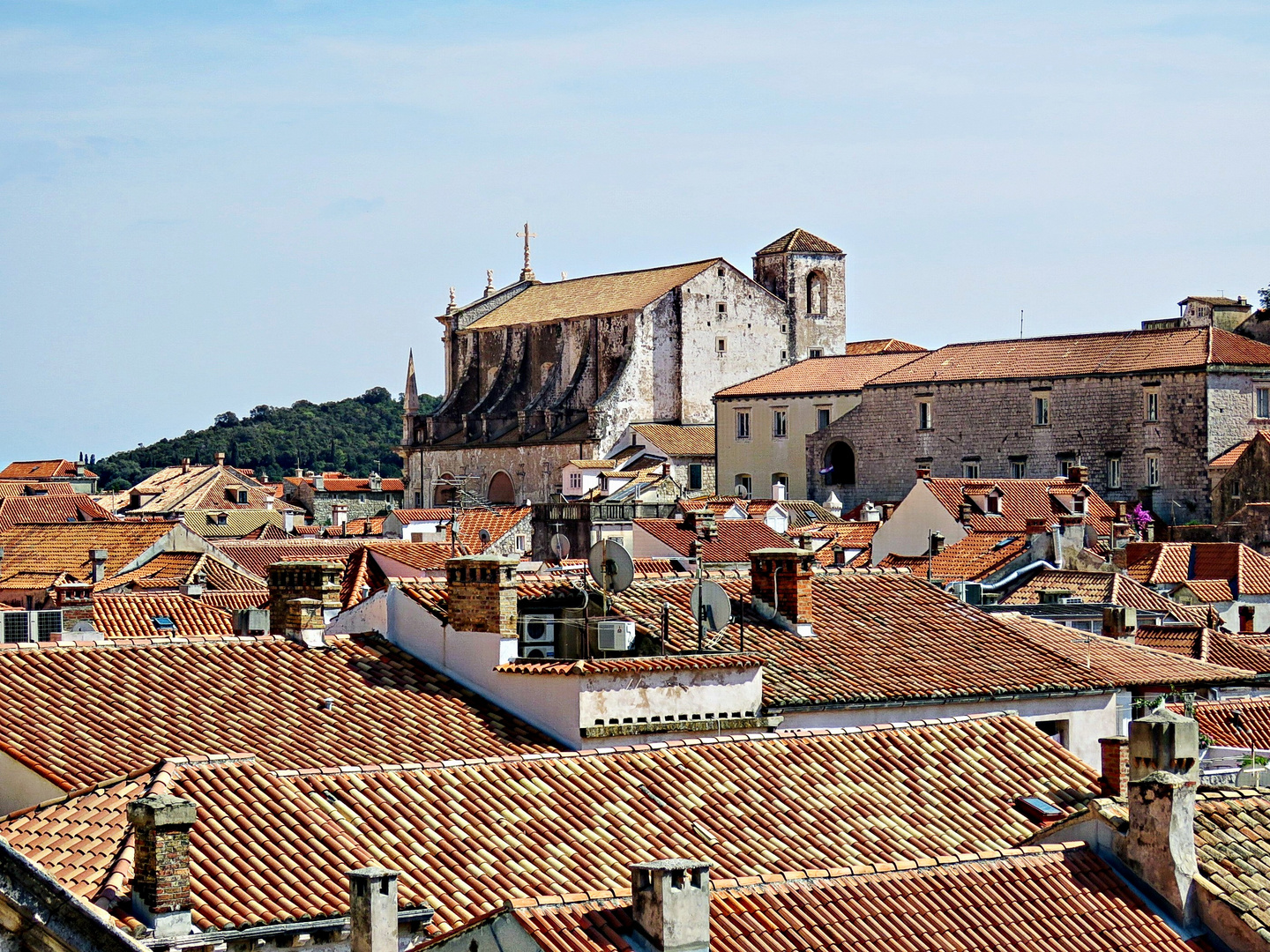 Toits de Dubrovnik depuis les remparts