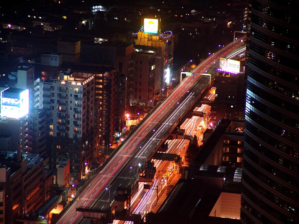 Tokio bei Nacht - Straßen