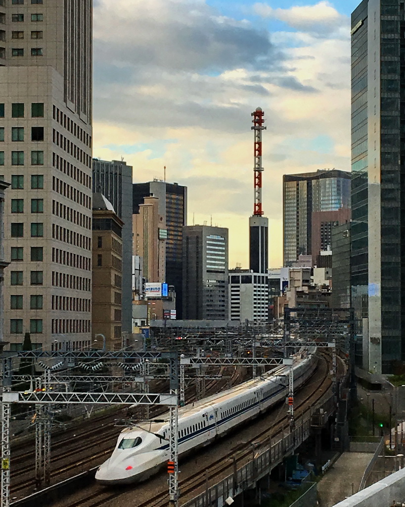 Tokio - Einfahrt nach Shiodome 