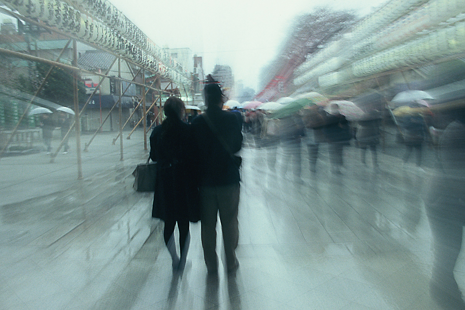 Tokio im Regen, März 2009