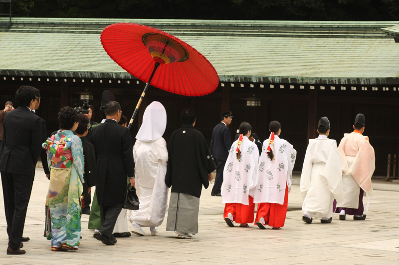 Tokyo, Hochzeit im Meiji-Schrein