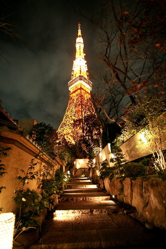 Tokyo Tower und Garten