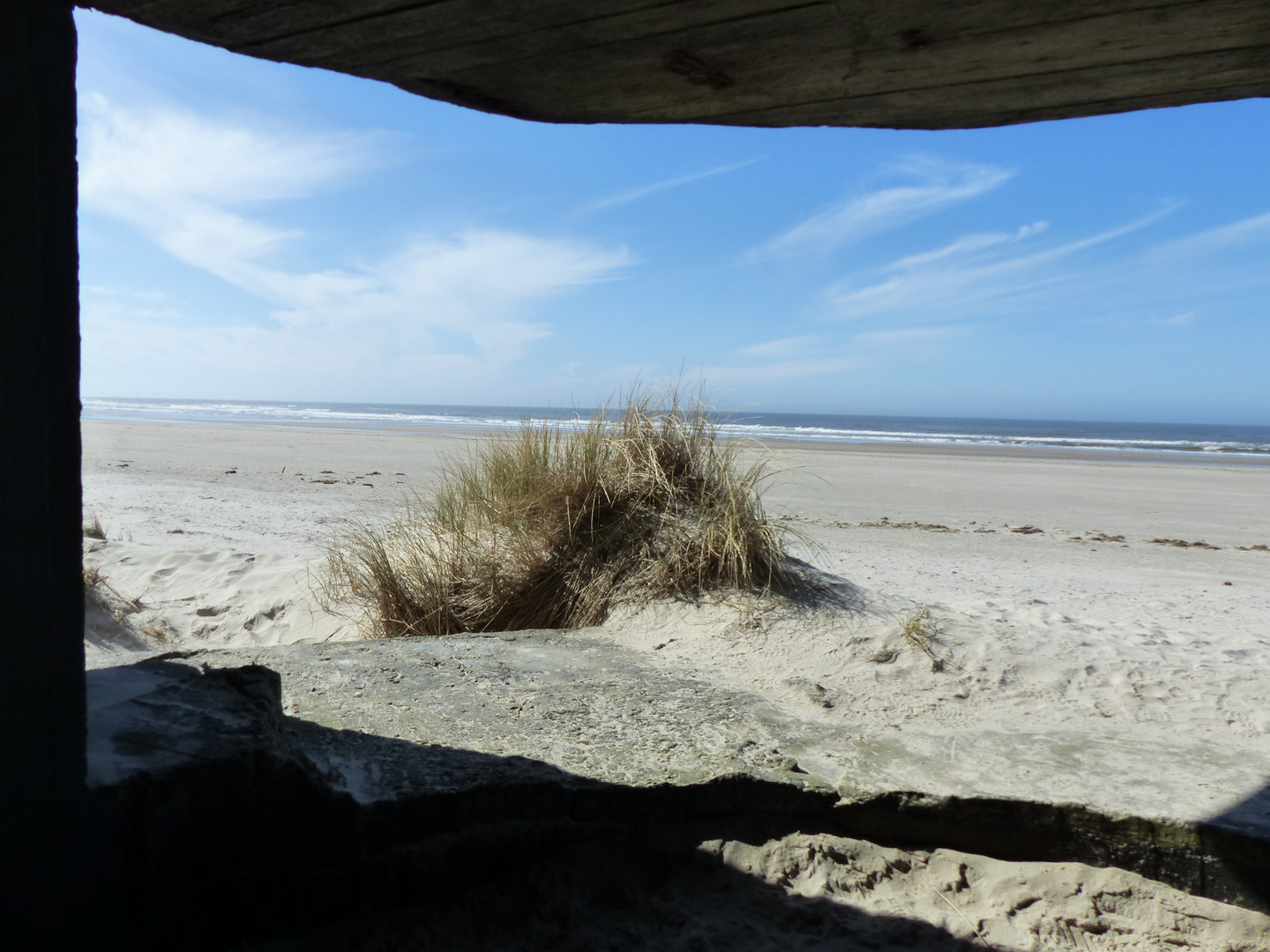 Tolle Aussicht aus einem Bunker 