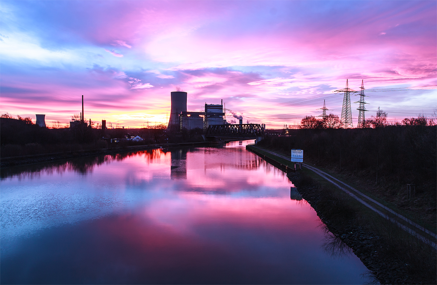 Tolle Farben am morgentlichen Himmel