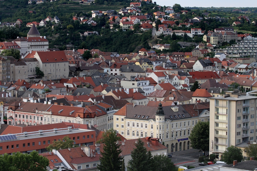 Tom am 80m Kran über Krems