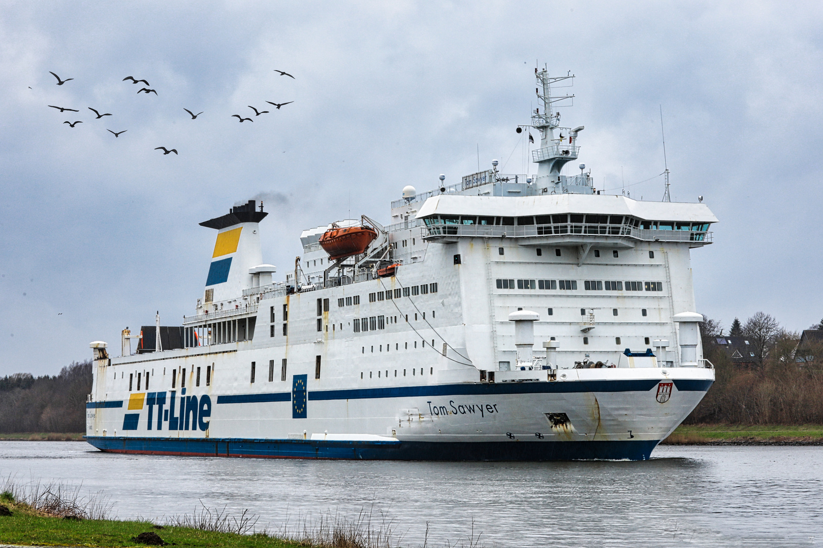 TOM SAWYER eine RoRo Fähre der TT- Linie aus Schweden….