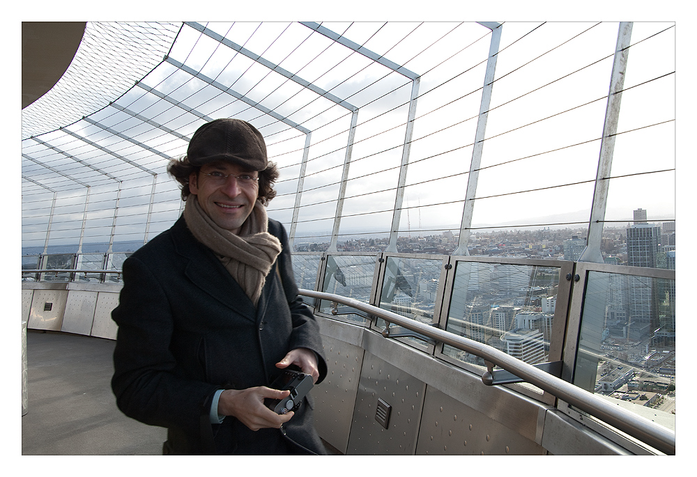 Tomas on top of the space needle