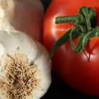 Tomate mit Knoblauch