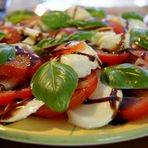 Tomate mit Mozzarella